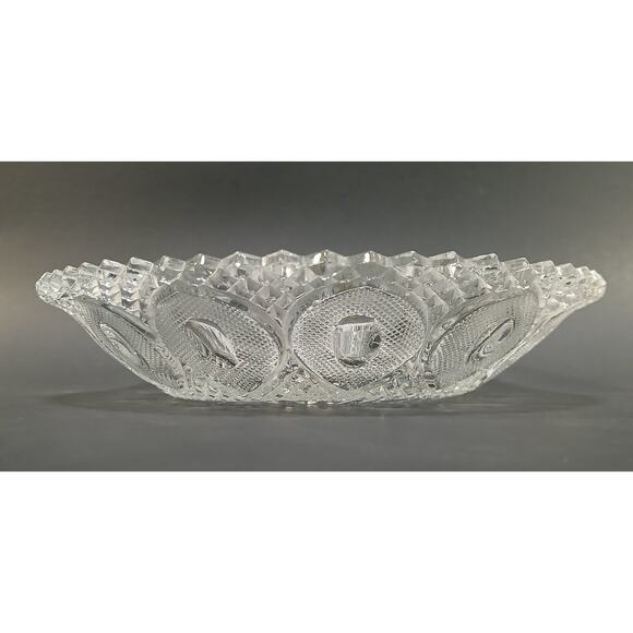 Westmoreland Glass Buckle with English Hobnail 7" Vtg Shallow Bowl *A Few Chips* - Picture 4 of 11